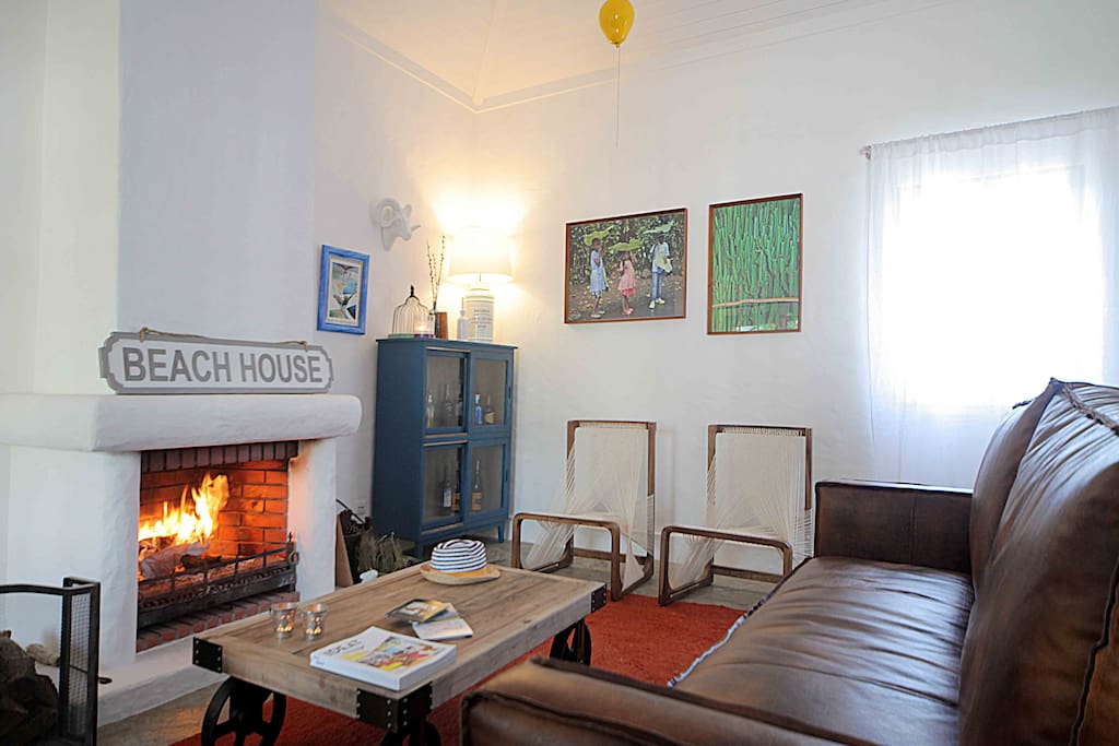 Sala com lareira