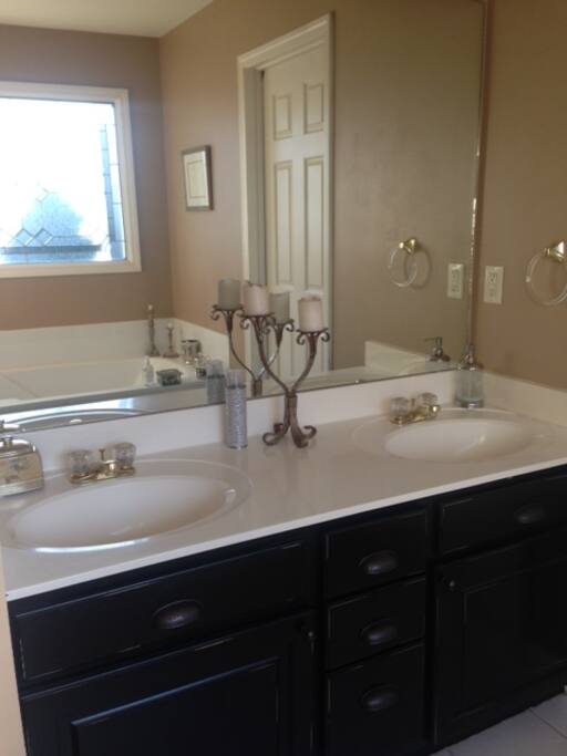 Master bath vanity