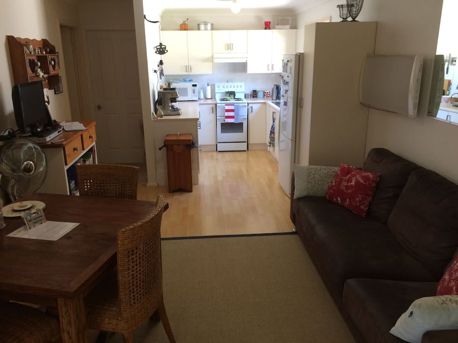 Open plan and relaxed. The heaters are ready!!