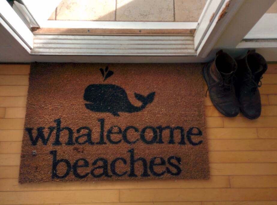 Please no shoes in the house, its a Canadian thing