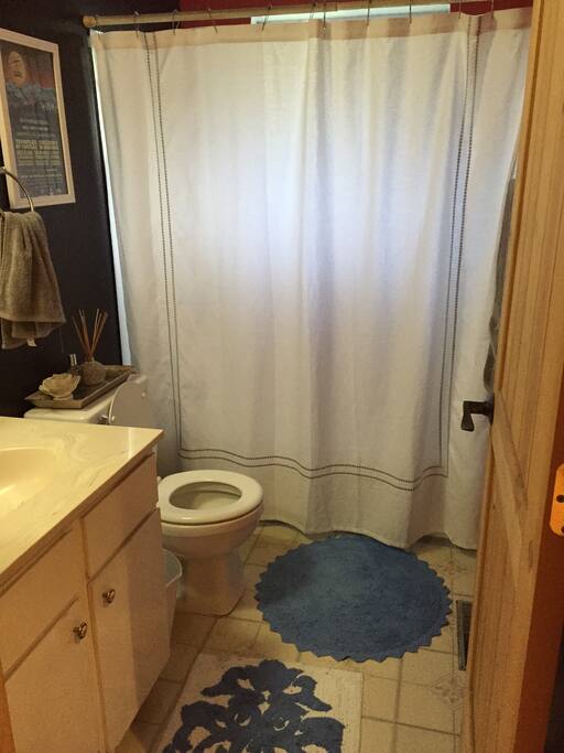 (1) of the two bathrooms