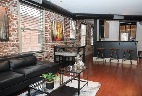 Retro-contemporary  2 bedroom downtown apt.