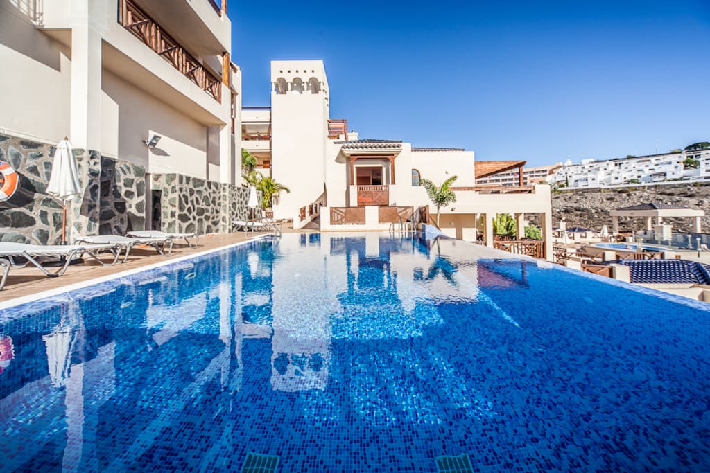 Main pool at apartment no 7