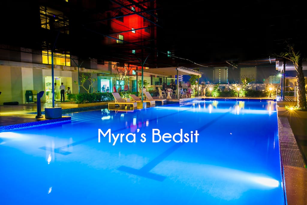 Relax and have yourself enjoy lounging on our pool located @ 9th floor.