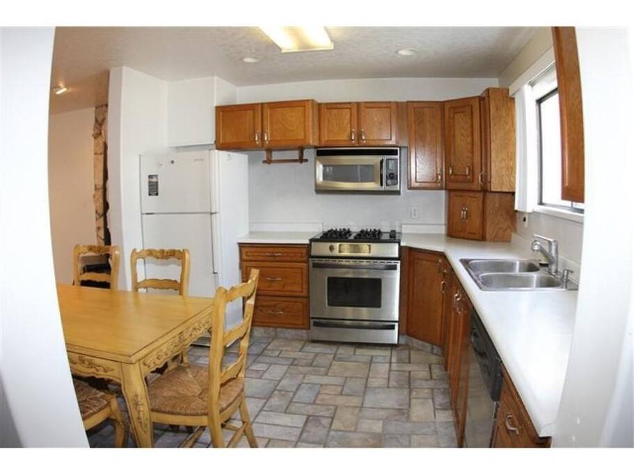 Fully stocked kitchen