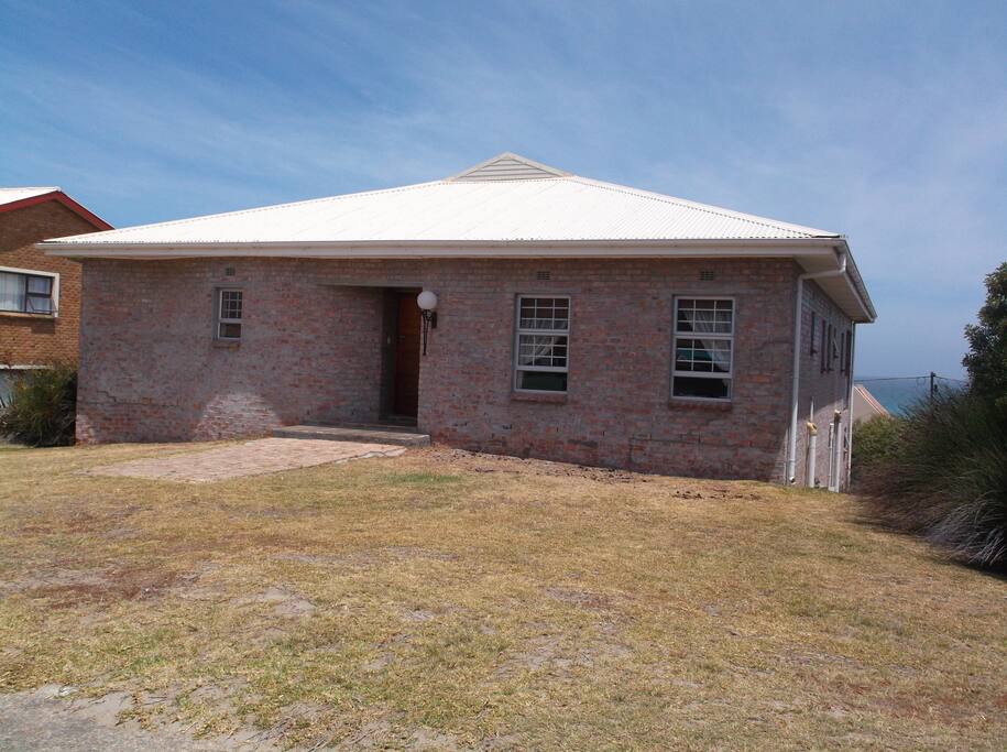 Front entrance to house - 2 separate units (house and flat) - each sleeping 6 people. Could be rented as a whole or separately as flat is linked to house indoors by steps