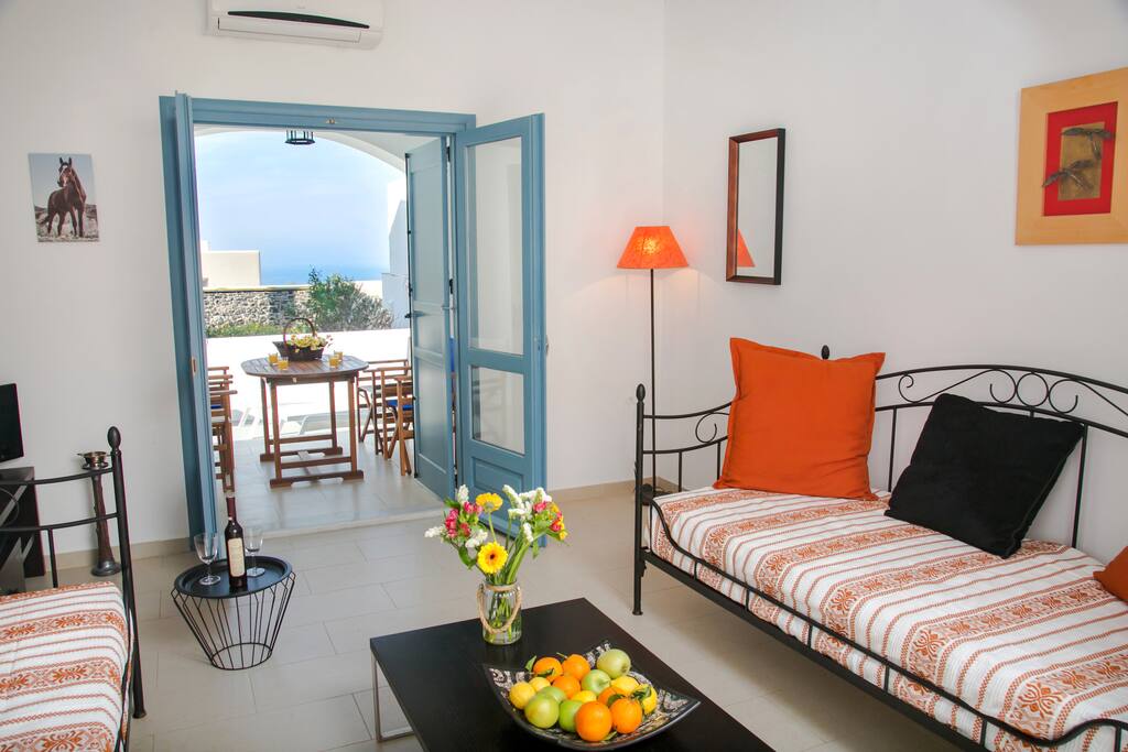The lounge area is spacious and can be used as an additional bedroom