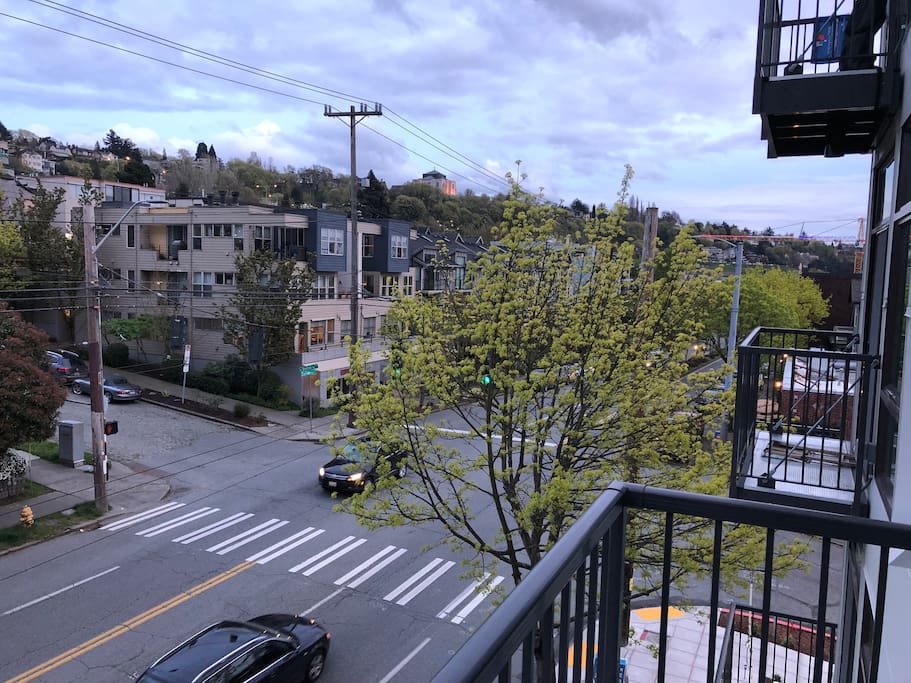 This is an actual view from the apartment.