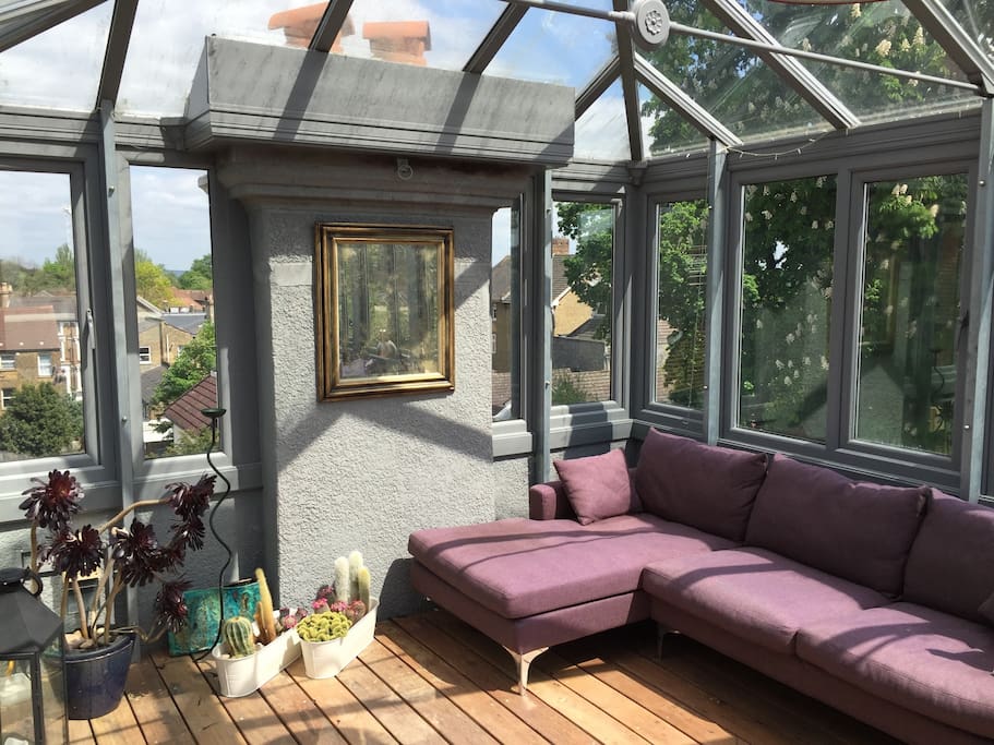 Rooftop Conservatory seating area