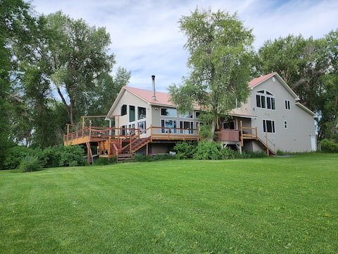 Riverfront Rustic Retreat with game room & theater