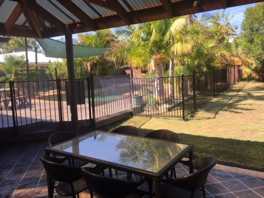 Under cove BBQ area