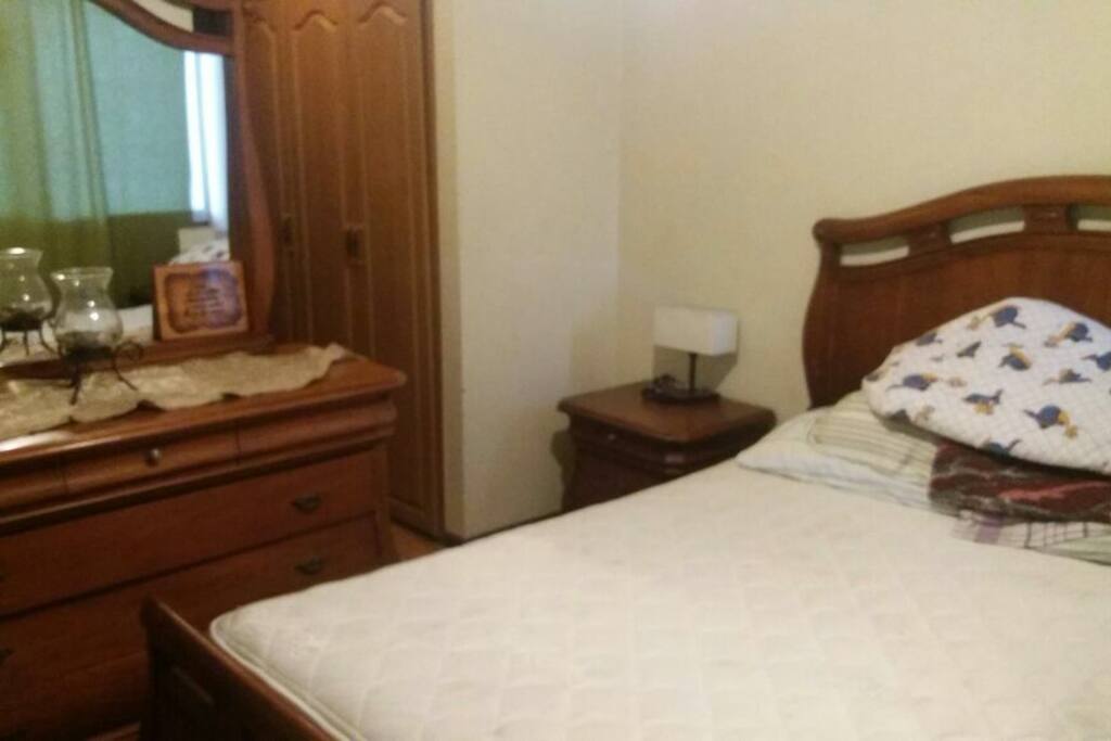 Master room with bathroom.