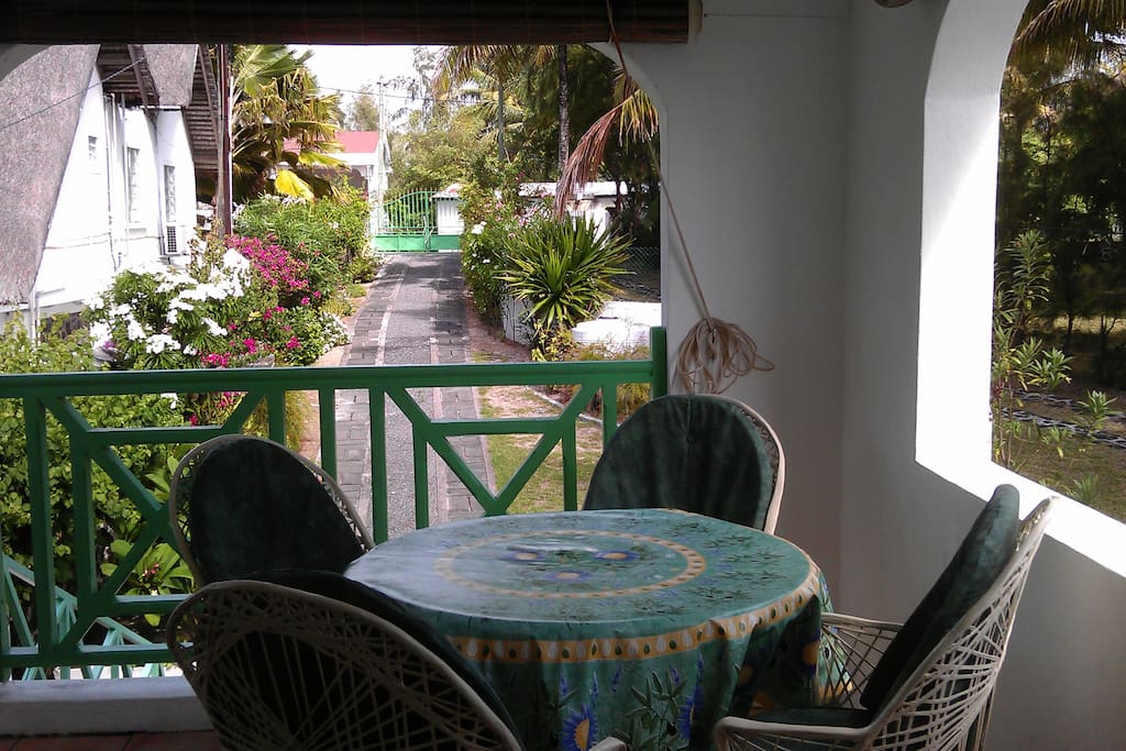 Veranda facing the road