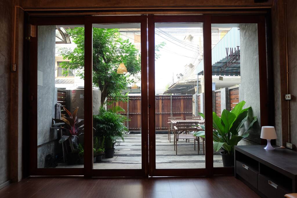The view from inside.