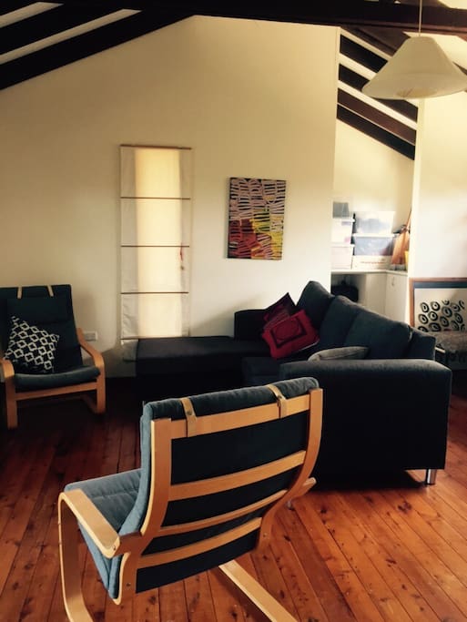 Upstairs living area