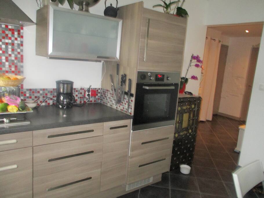 Cuisine ouverte sur salon