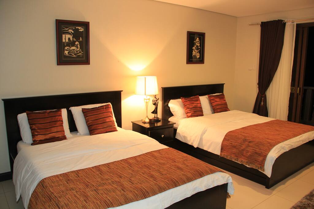 Elegant Room with comfortable bed and mattress.