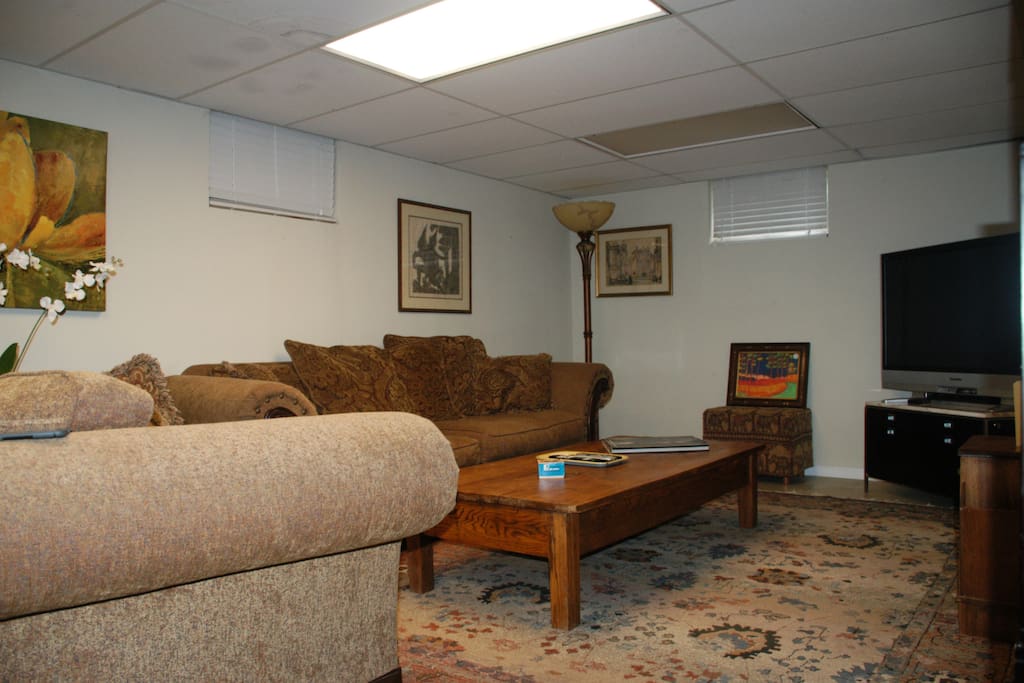 This is your private living space - large, comfy and immediately next to your private bath, bedroom and office space.