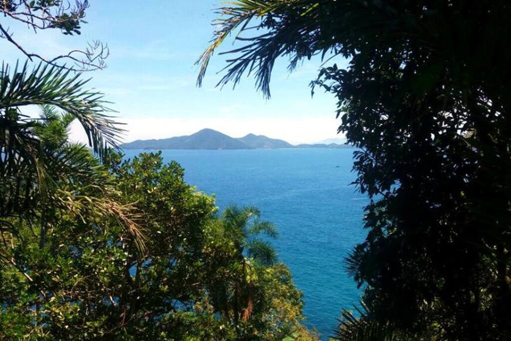 Vista para o mar.