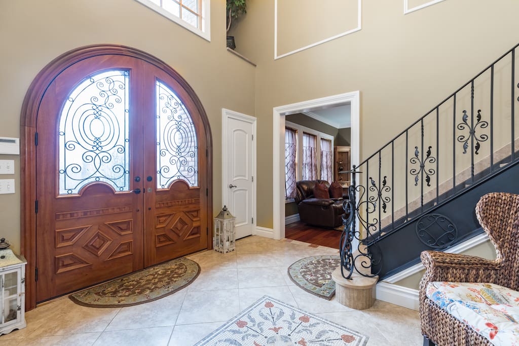 Beautiful solid wood entrance doors