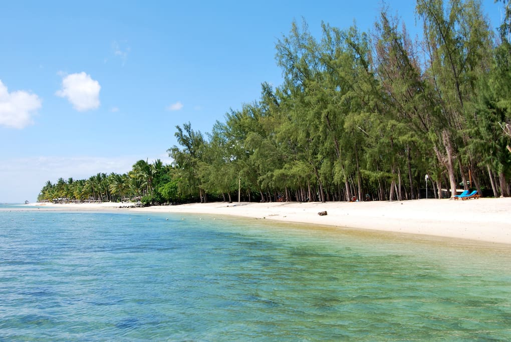 Plage de Flic en Flac Juste devant