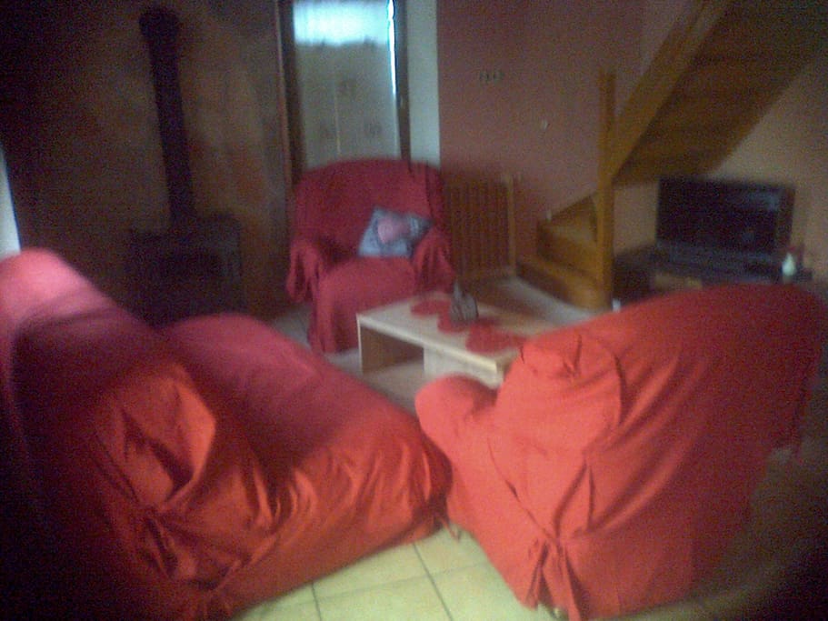 au coin du feu avec télévision