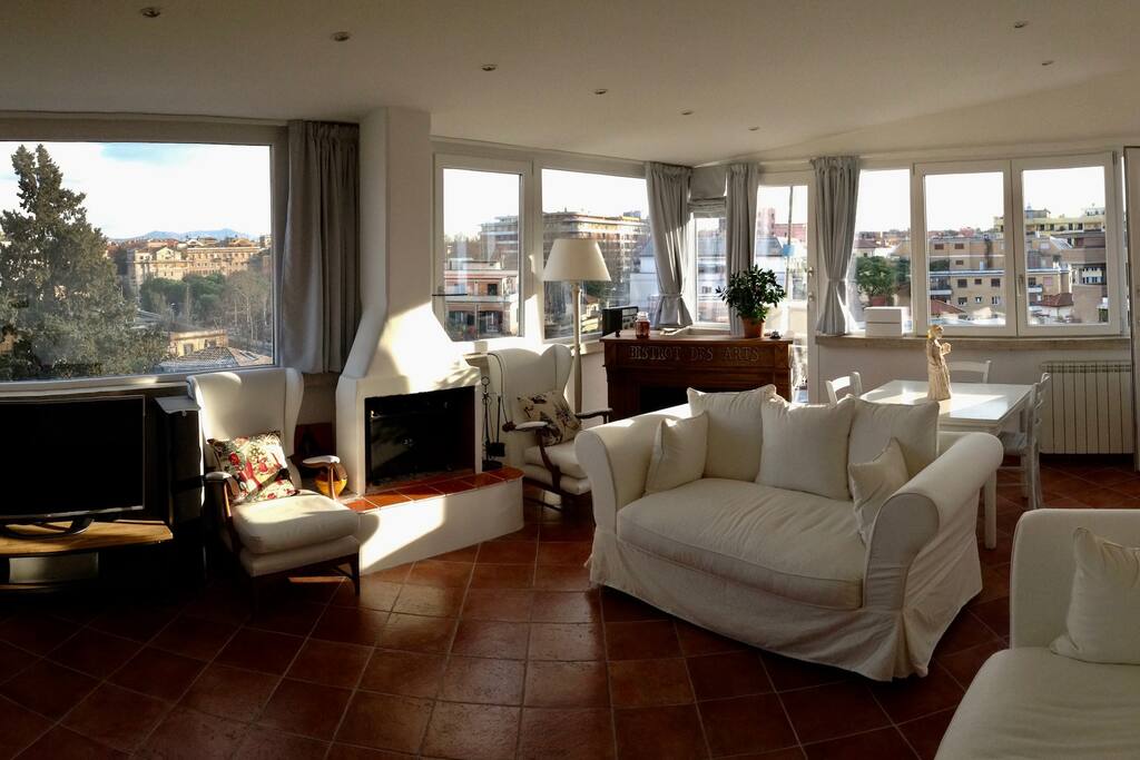 The View of the rooftops of Rome...