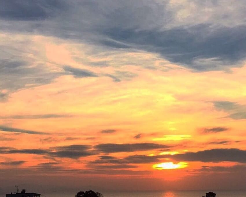 view from the house.seethe sunset everyday