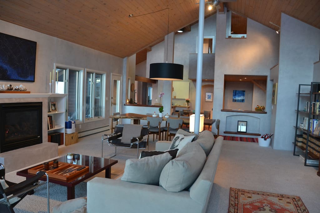 Living Room with Fireplace