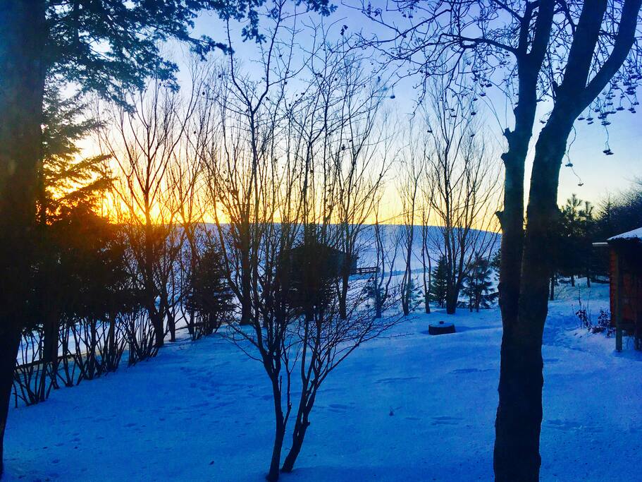 Wind down for the evening to only the sounds of nature