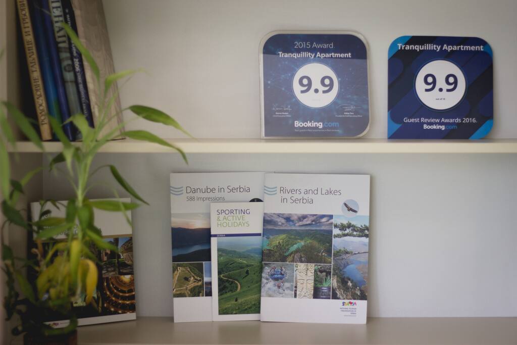 Our apartment on booking.com. We are proud on two years of 9.9 out of 10 score.