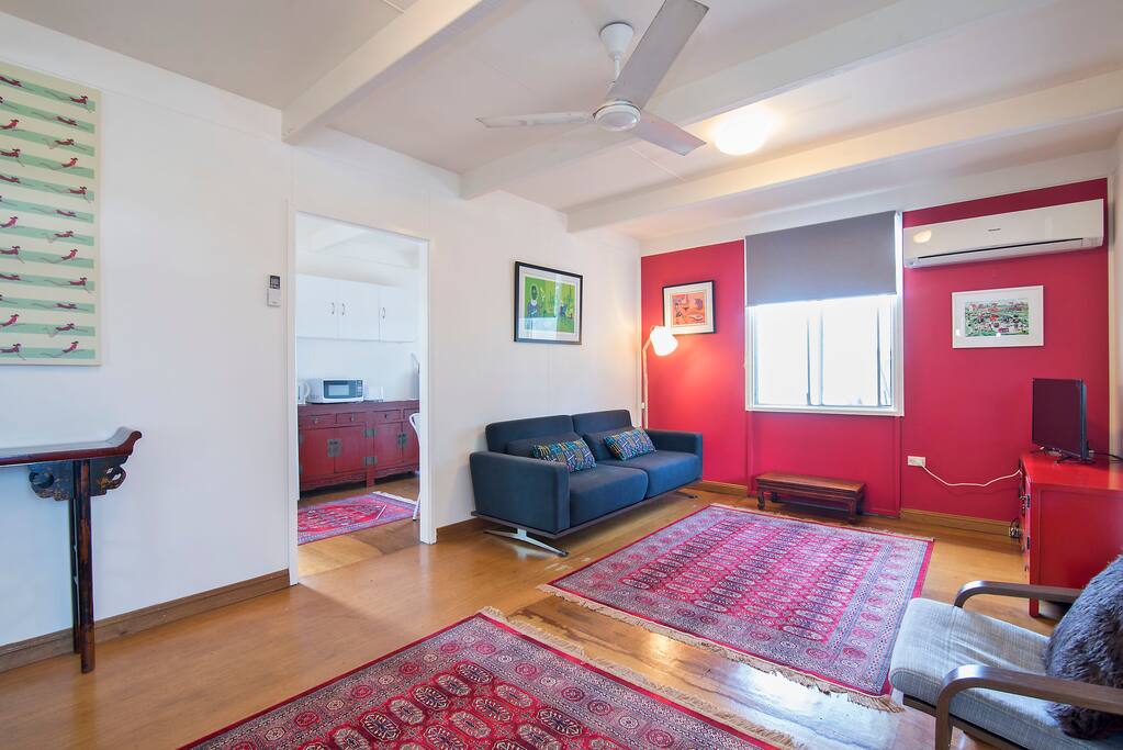 Lounge room. Lounge converts to sofa bed.