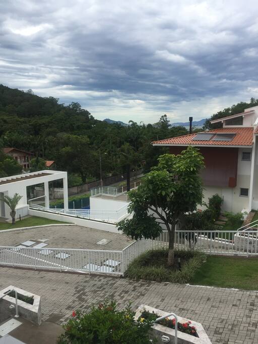 Vista da sacada da suíte