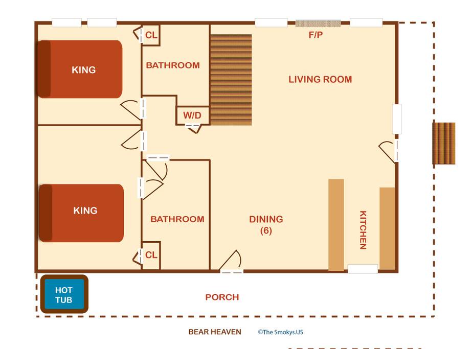 Bear Heaven-Floor Plan