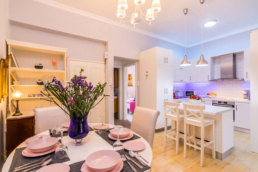 Kitchen and dining area