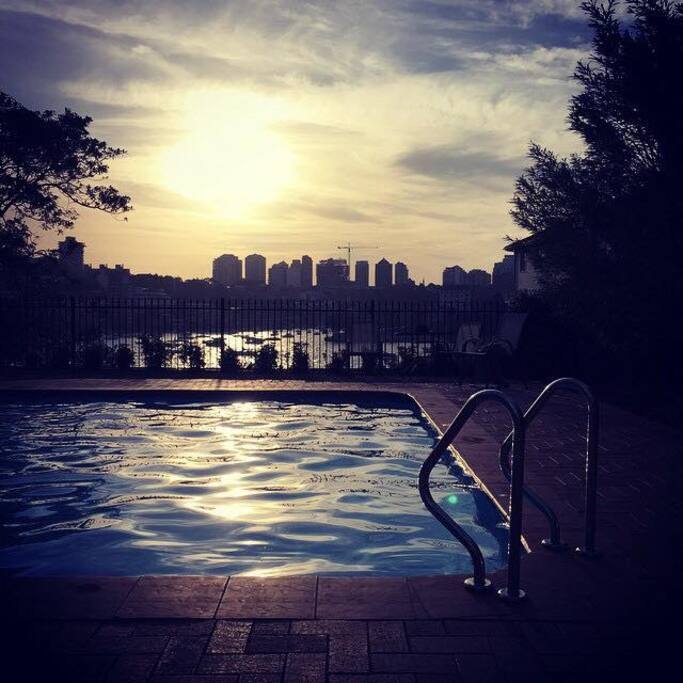 Pool Sunset