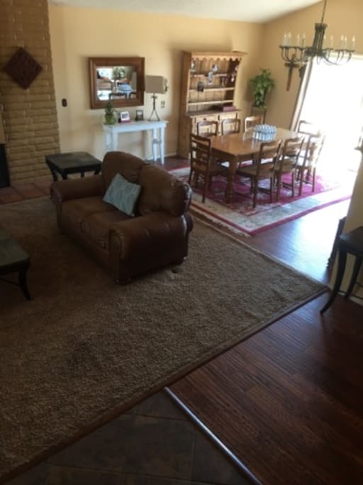 Living and dining room
