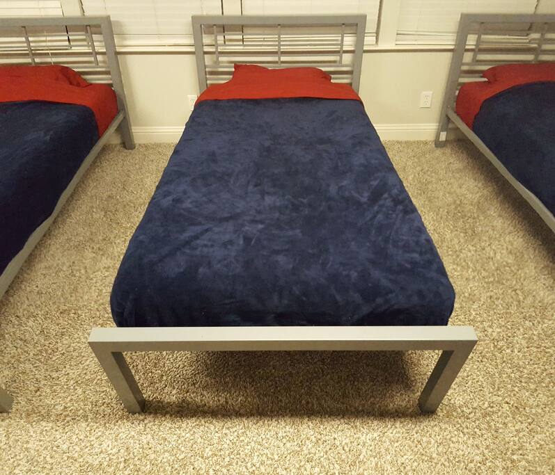 Closeup of one of the beds