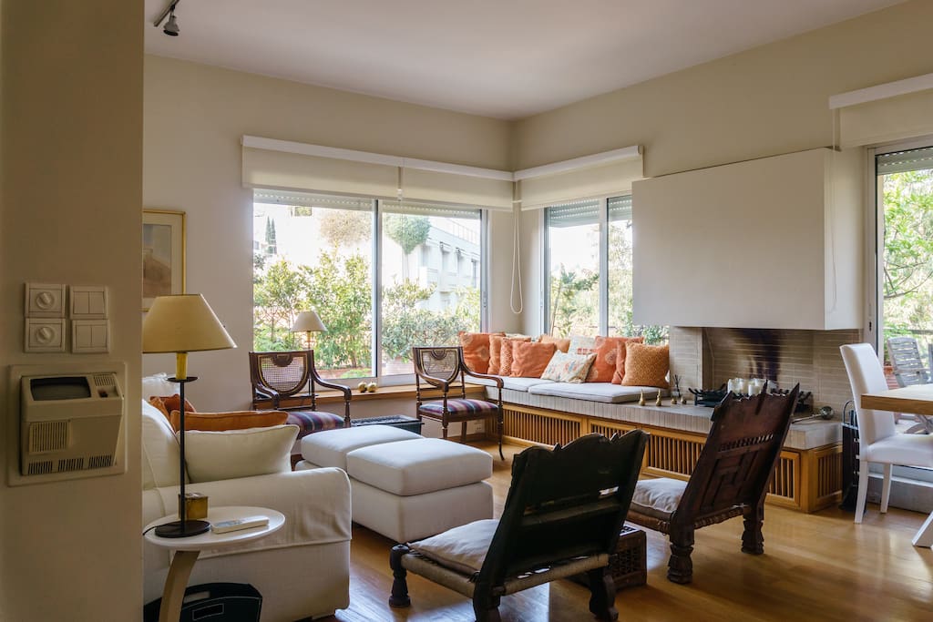 Spacious and sunny living room