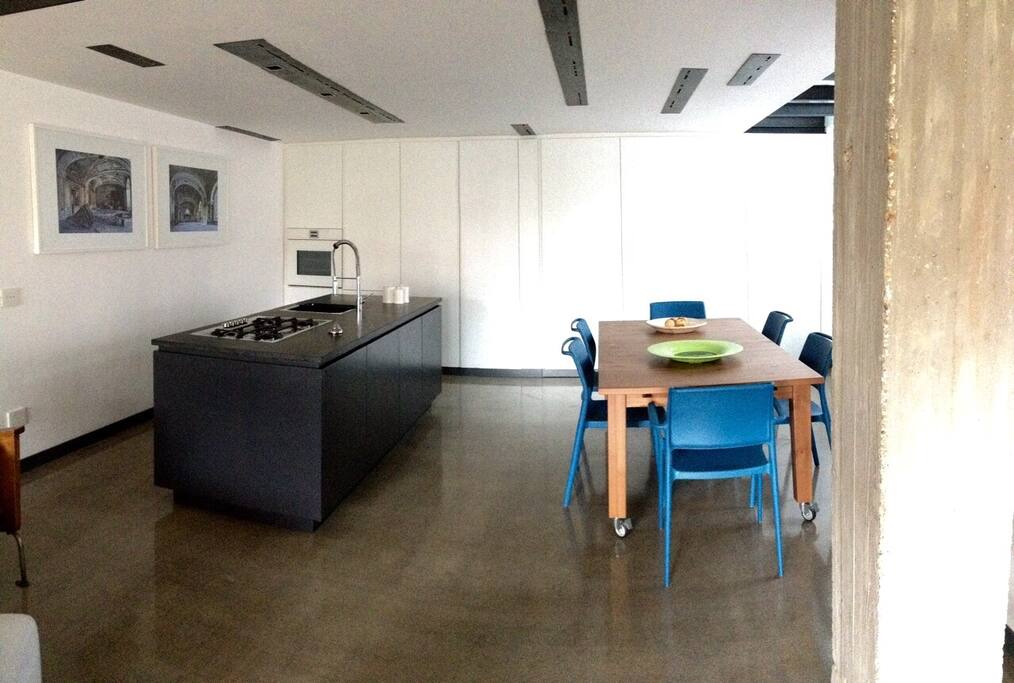 Cucina e sala pranzo