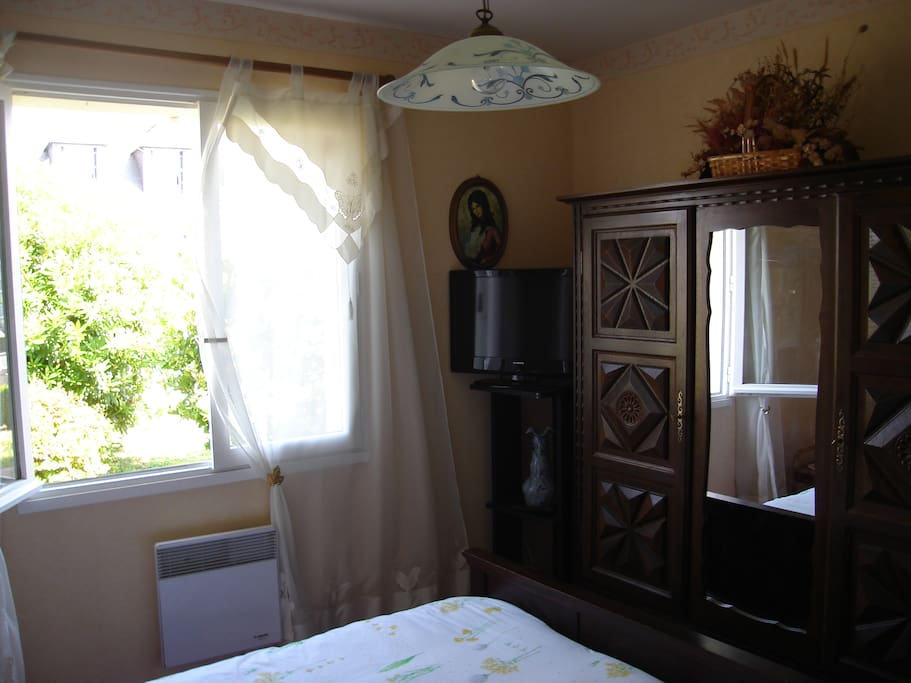 vue de la chambre au rez de chaussé