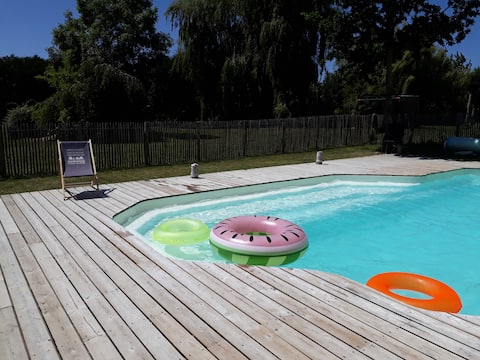 Country cottage with pool