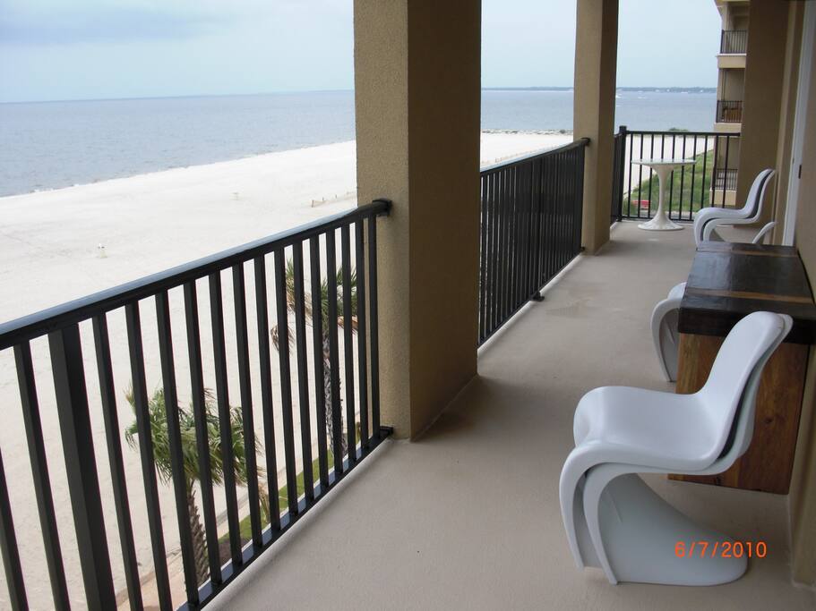 Main private balcony view