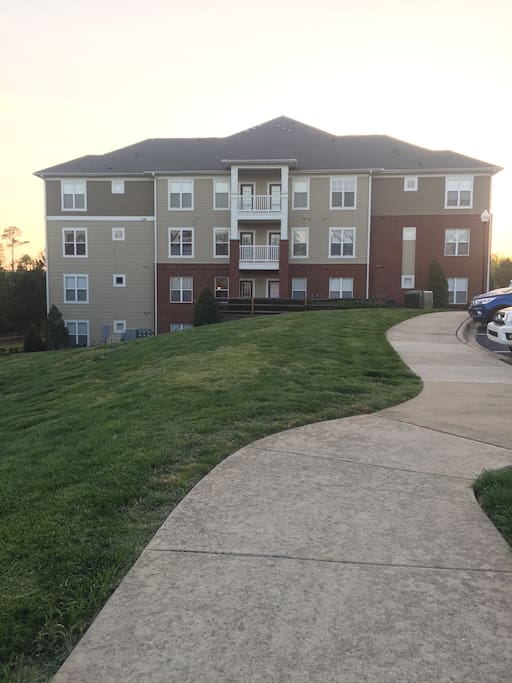First floor apartment with pond view.