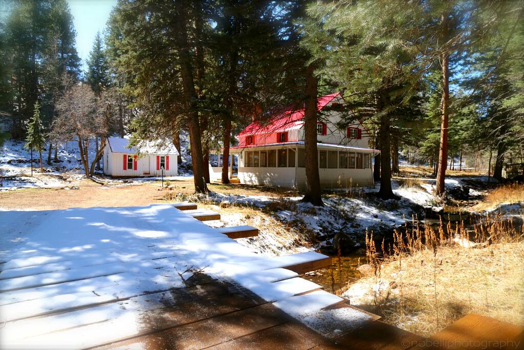 The House sits next to a gorgeous babbling creek.