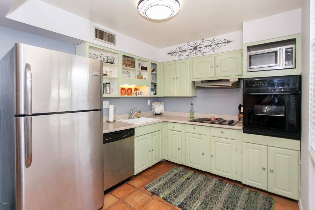 Kitchen-- make yourself some a.m. coffee