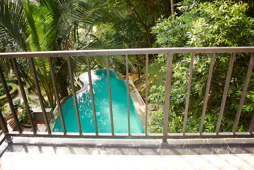 Pool view from balcony