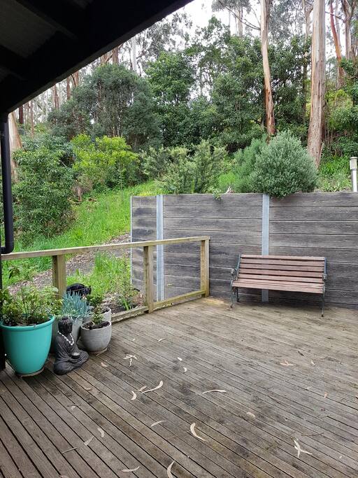 Decking at front entrance