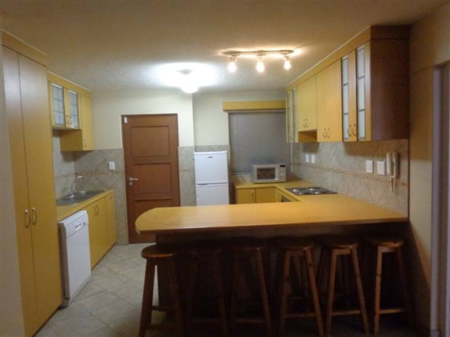 Kitchen and main entrance