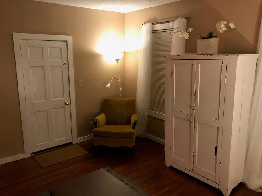 Living room with a view of the front door
